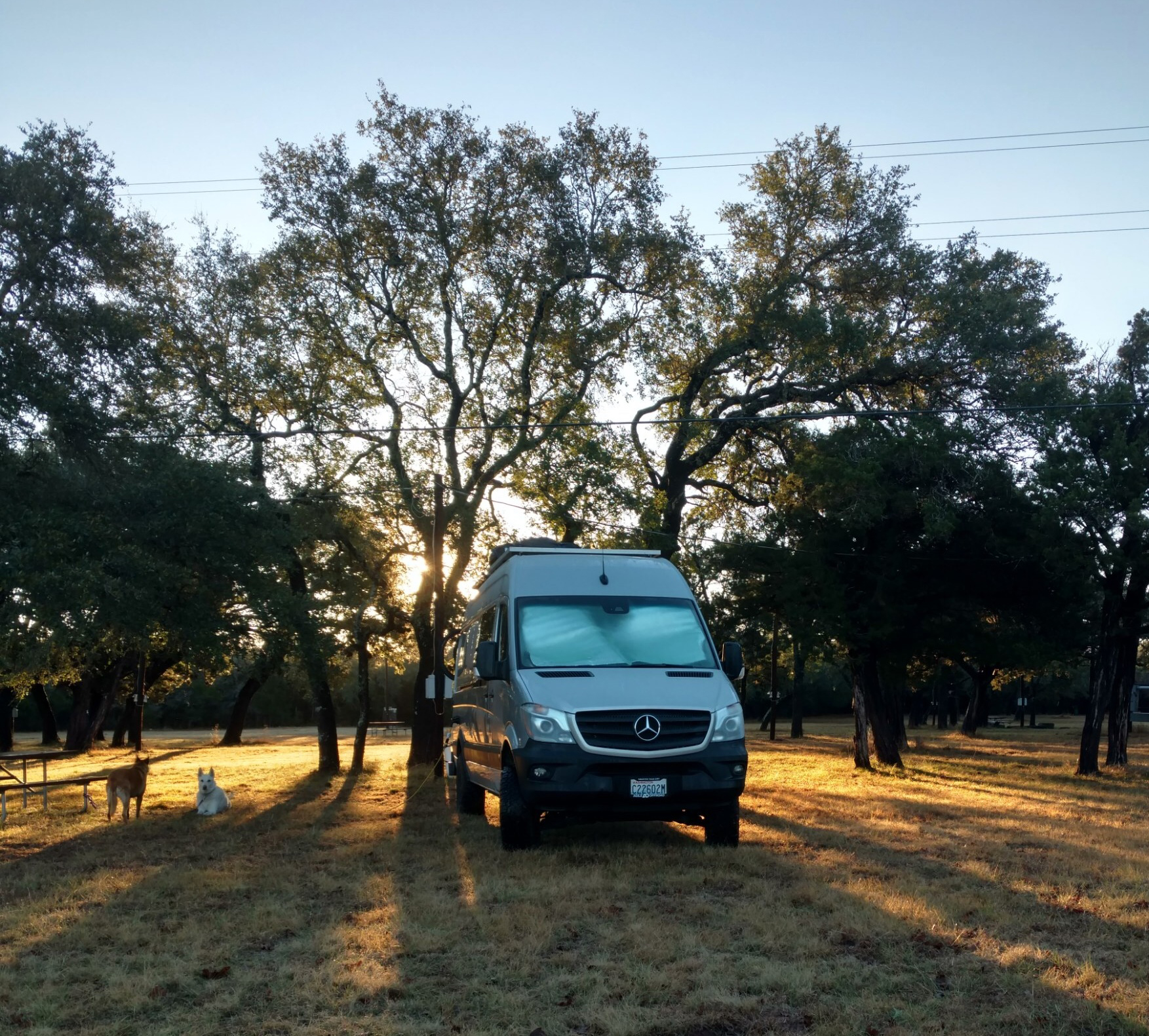 Sprinter RV in Tent Camping Section